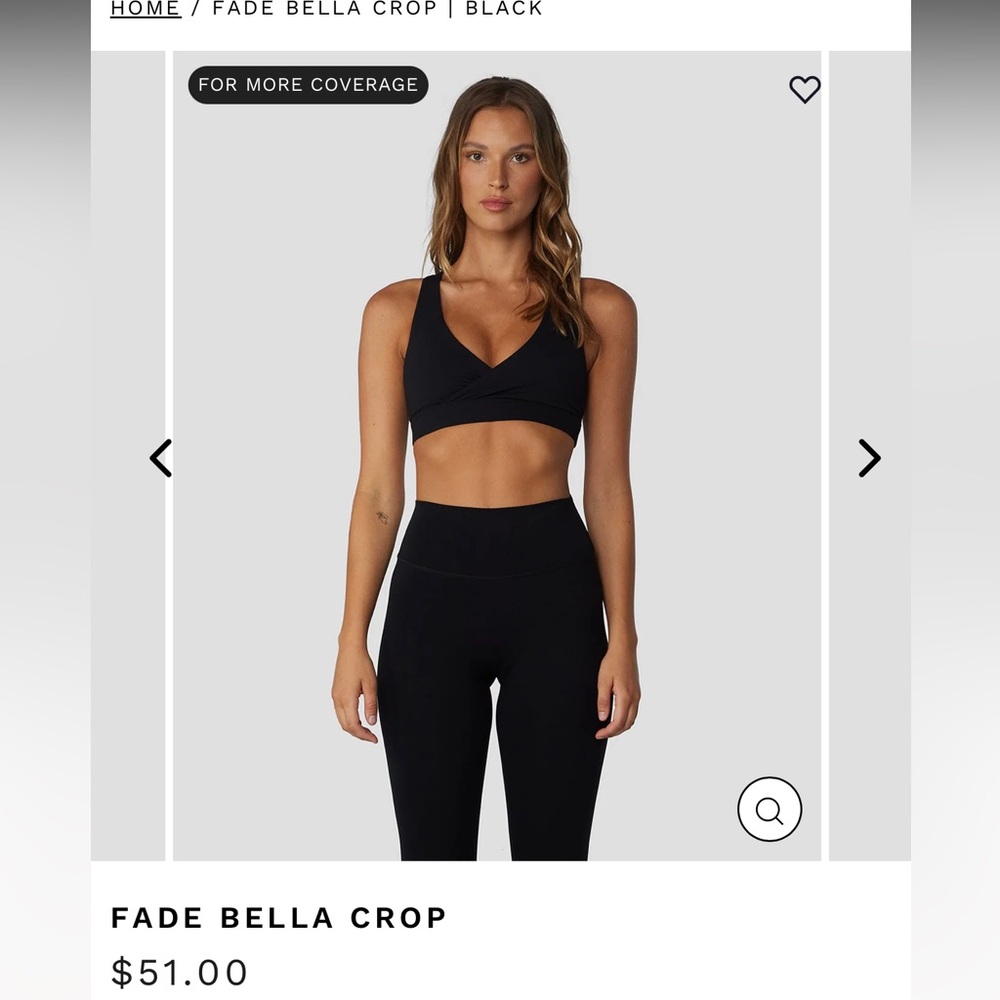 Crop Shop Boutique Black Fade Bella Crop Top